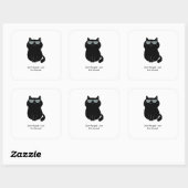 かわいい猫 - 私が今この家を仕切っているのよ！ スクエアシール (シート)