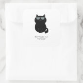 かわいい猫 - 私が今この家を仕切っているのよ！ スクエアシール (バッグ)