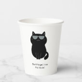 かわいい猫 - 私が今この家を仕切っているのよ！ 紙コップ (正面)