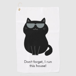 かわいい猫 - 私が今この家を仕切っているの! ゴルフタオル