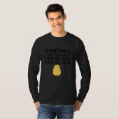 かわいい猫 私が独り言を言うと猫も笑う Tシャツ (正面フル)