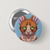 かわいい猫 缶バッジ (正面&裏面)