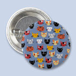 かわいい猫 缶バッジ<br><div class="desc">中青の可愛い小猫が多い。猫や猫熱狂するの方に最適。オリジナルアートby Nic Squirrell.</div>