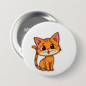 かわいい猫 缶バッジ (正面&裏面)
