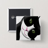 かわいい猫 缶バッジ (正面&裏面)