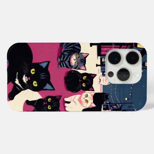 かわいい猫 Case-Mate iPhoneケース (裏面 (横))