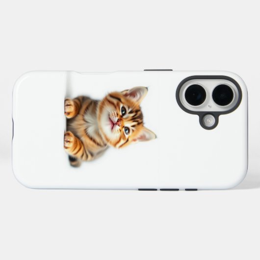 かわいい猫 Case-Mate iPhoneケース (裏面 (横))