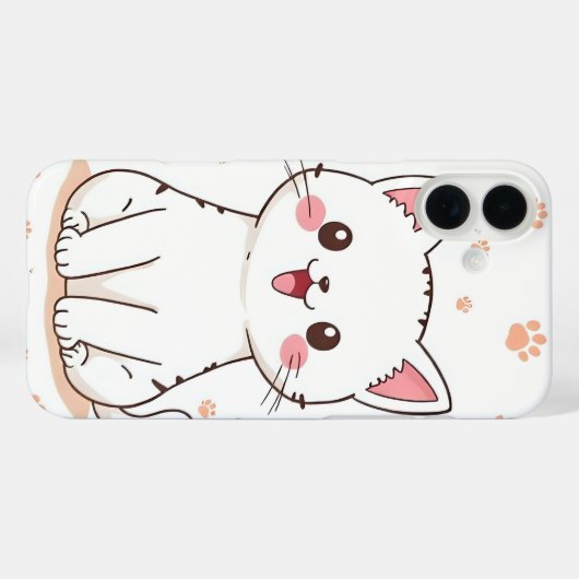 かわいい猫 Case-Mate iPhoneケース (裏面 (横))