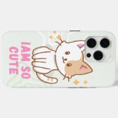 かわいい猫 iam so cute Case-Mate iPhoneケース (裏面 (横))