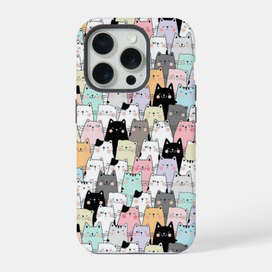 かわいい猫 iPhoneケース (裏面)