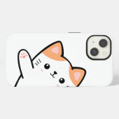 かわいい猫 iPhoneケース (裏面横)