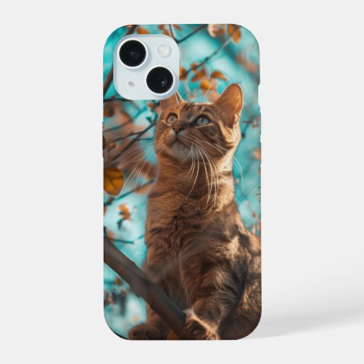 かわいい猫 iPhone 15ケース (裏面)
