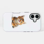 かわいい猫 iPhone 16ケース (裏面横)
