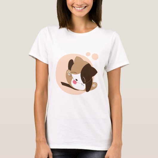 かわいい猫 Tシャツ (正面)