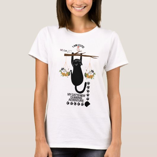 かわいい猫 Tシャツ (正面)