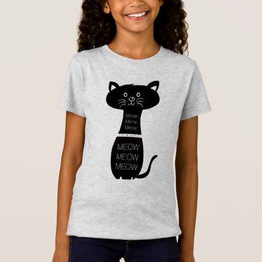 かわいい猫 Tシャツ (正面)