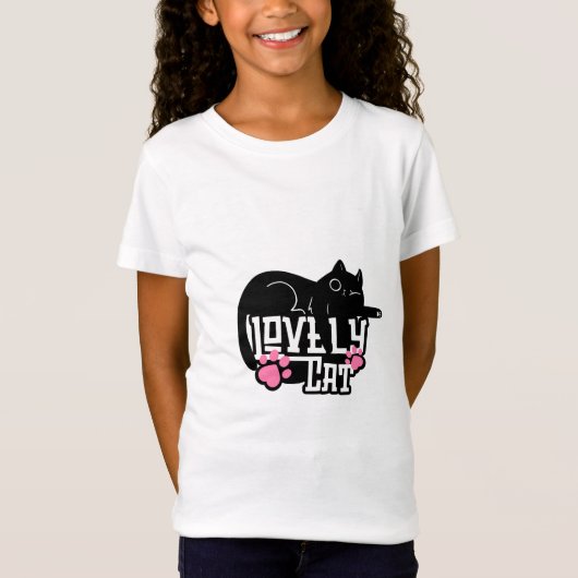 かわいい猫 Tシャツ (正面)