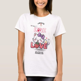  かわいい猫  Tシャツ