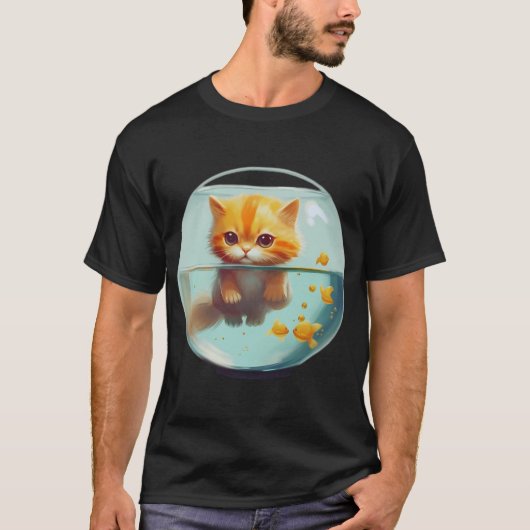 かわいい猫 Tシャツ (正面)
