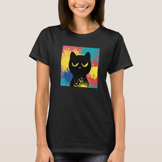 かわいい猫 Tシャツ (正面)