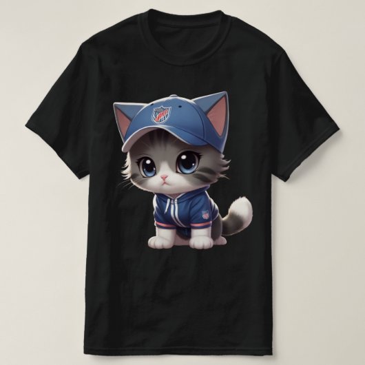 かわいい猫 Tシャツ (デザイン正面)
