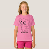 かわいい猫 Tシャツ (正面フル)