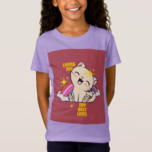かわいい猫 Tシャツ (正面)