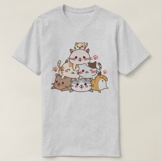 かわいい猫 Tシャツ (デザイン正面)