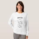かわいい猫 Tシャツ (正面フル)
