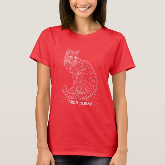 かわいい猫 Tシャツ (正面)