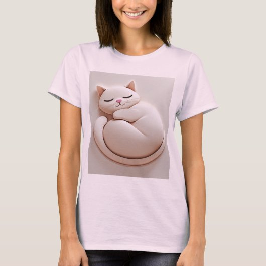 かわいい猫 Tシャツ (正面)