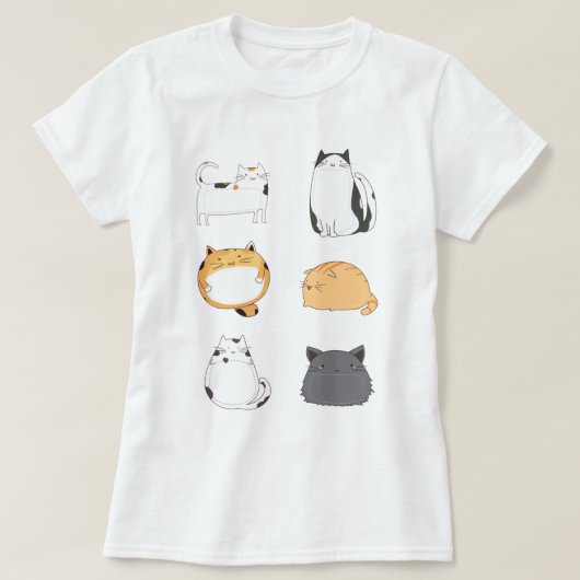 かわいい猫 Tシャツ (デザイン正面)