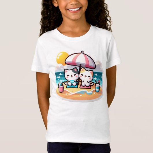 かわいい猫 Tシャツ (正面)