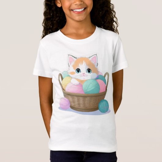 かわいい猫 Tシャツ (正面)