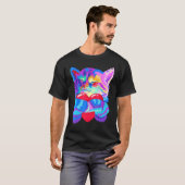 かわいい猫+T+猫アート+猫の飼い主 Tシャツ (正面フル)