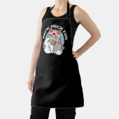 かわいい猫in雪ギアwith雪だるまアート エプロン (インサイチュ)