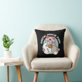 かわいい猫in雪ギアwith雪だるまアート クッション (椅子)