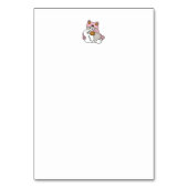 かわいい猫in雪ギアwith雪だるまアート テーブルナンバー (裏面)