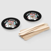 かわいい猫in雪ギアwith雪だるまアート ハンドファン (組立なし)