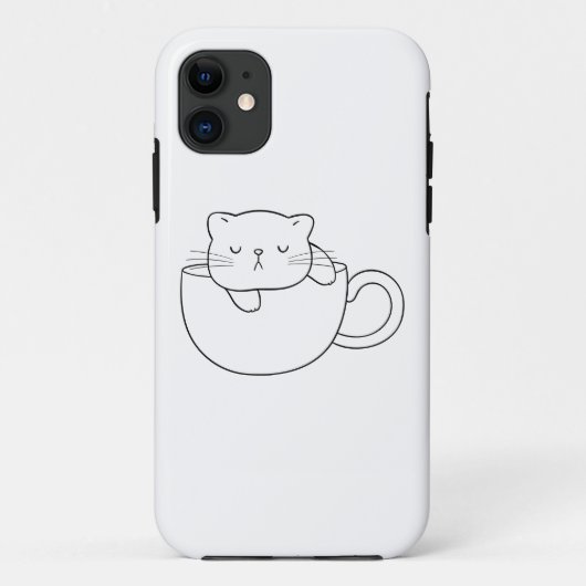 かわいい猫iPhoneケース Case-Mate iPhoneケース (裏面)
