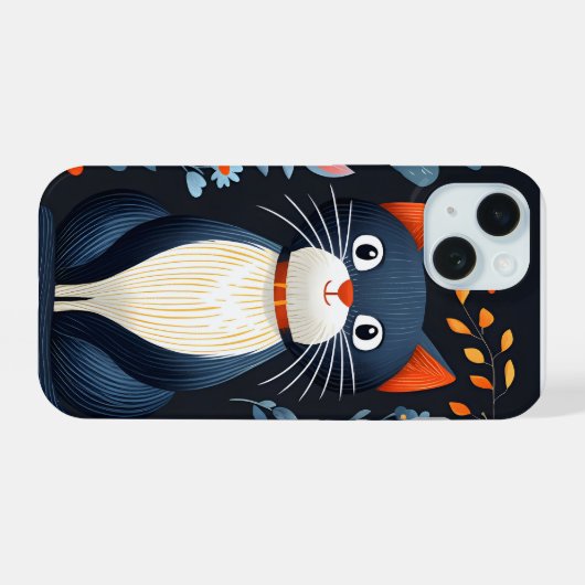 かわいい猫iPhoneケース iPhone 15ケース (裏面横)