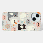 かわいい猫iPhone 15ケース Case-Mate iPhoneケース (裏面 (横))