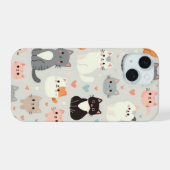かわいい猫iPhone 15ケース iPhone 15ケース (裏面横)