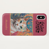 かわいい猫iPhone / iPadケース Case-Mate iPhoneケース (裏面(横))
