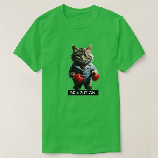 かわいい猫mmaムエタイボクシングTシャツ Tシャツ (デザイン正面)