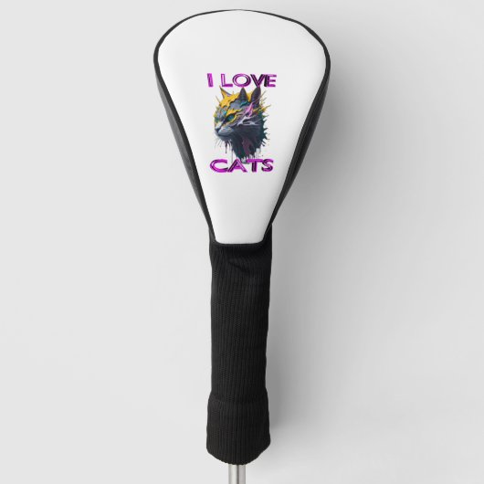 かわいい猫s6 ゴルフヘッドカバー (正面)