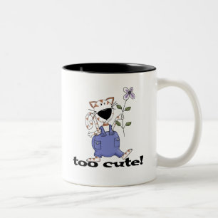 かわいい猫Tシャツとギフト ツートーンマグカップ