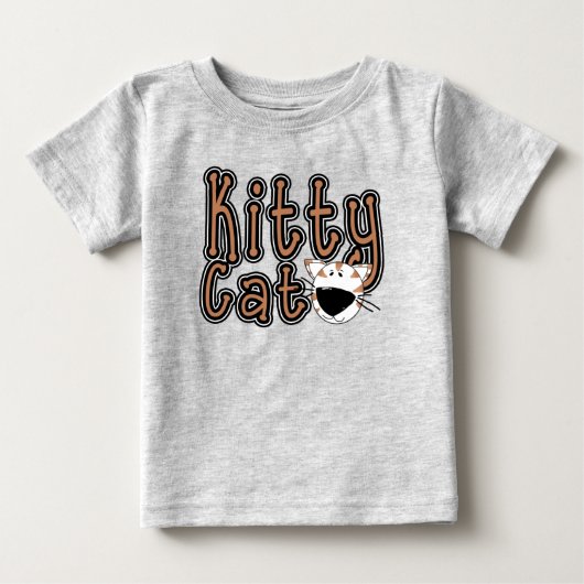 かわいい猫Tシャツとギフト ベビーTシャツ (正面)