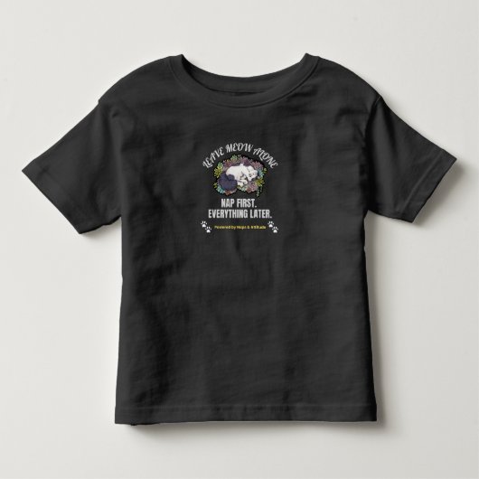 かわいい猫Tシャツ トドラーTシャツ (正面)