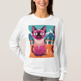 かわいい猫Tシャツ – 猫おもしろいデザイン Tシャツ